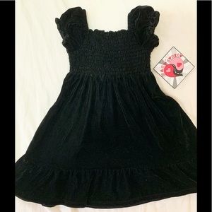 hart street little girls velvet dress